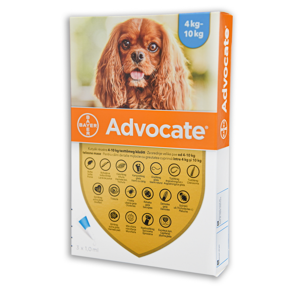 Advocate Dog 1 ml 4-10 kg 3x