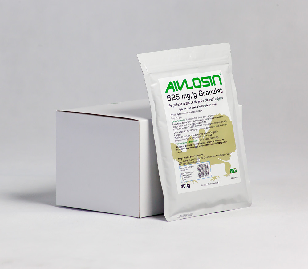 AIVLOSIN 625 mg/g granulátum ivóvízbe keveréshez házityúkok és pulykák részére-400g