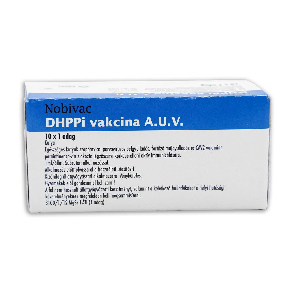 Nobivac DHPPi vakcina A.U.V. + Diluent 10x1 adag - Gallery Image 2