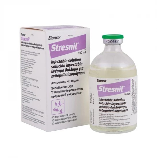 STRESNIL 40 mg/ml oldatos injekció sertéseknek A.U.V. -100 ml