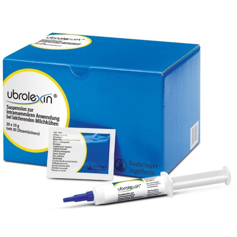 UBROLEXIN intramammális szuszpenzió laktáló tejelő tehenek részére A.U.V. 20x
